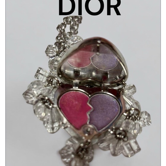 Dior Swarovski Crystal Bracelet Heart Lip Gloss 001 Magical Seduction Bag Charm - Picture 7 of 7